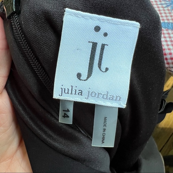 Julia Jordan Black Dress, Size 14, Waterfall, Excellent Condition - Picture 11 of 11